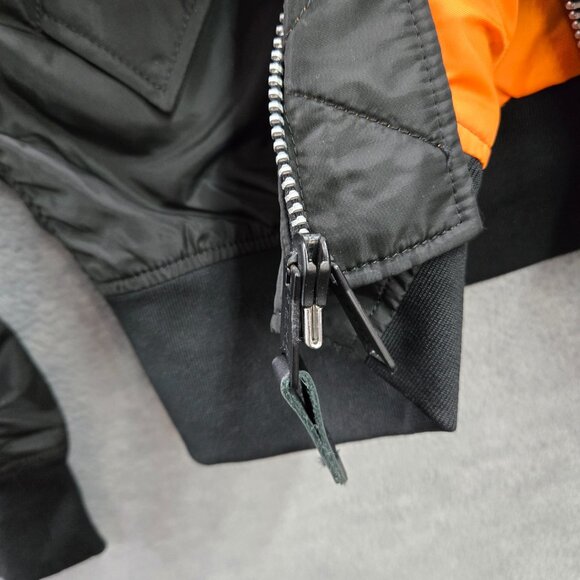 VINTAGE Alpha Industries Men Jacket M Flight Flyer MA1 Intermediate Twitch - Picture 7 of 14